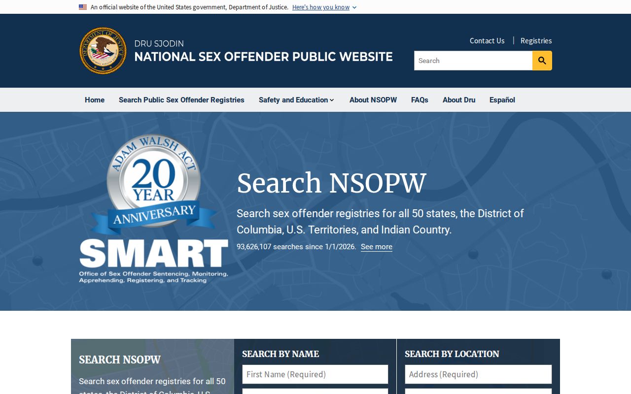 National sex offender search for a DeKalb County registry check
